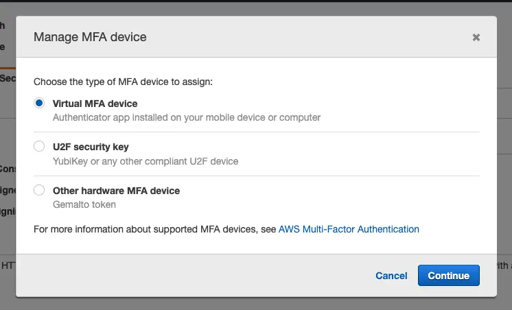 AWS MFA