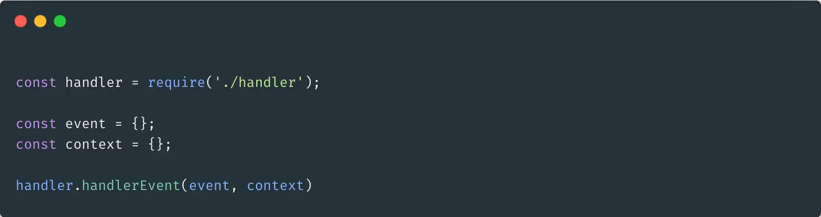 Lambda Local Node. JS