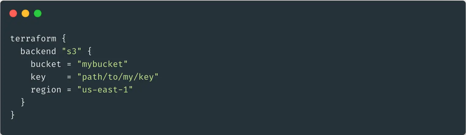 Terraform Backend Configuration
