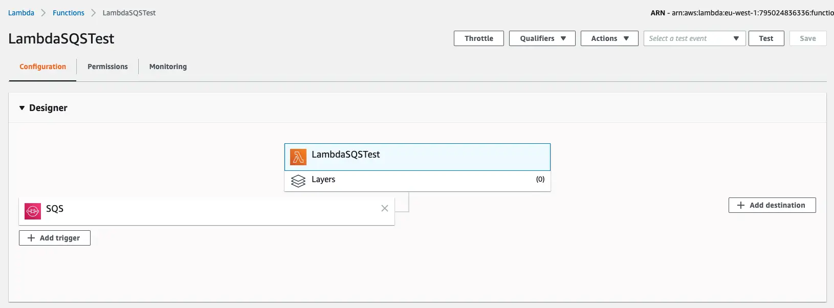 SQS Lambda Trigger