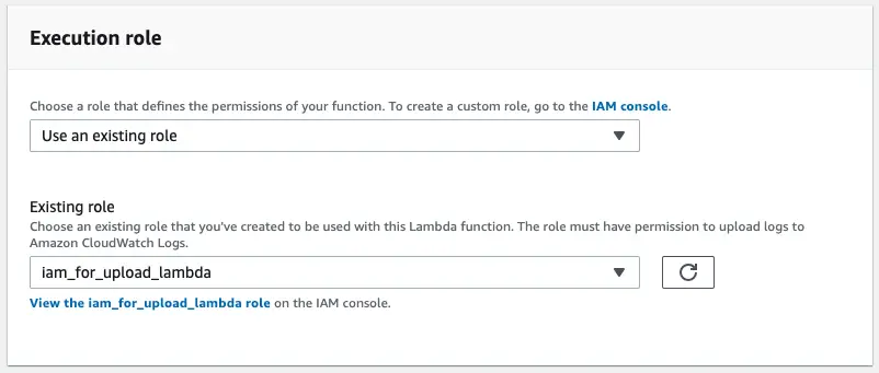 AWS Lambda Execution Role