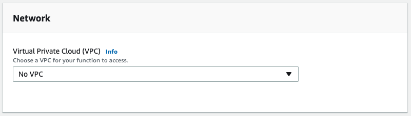 AWS Lambda VPC