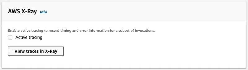 AWS Lambda X-Ray