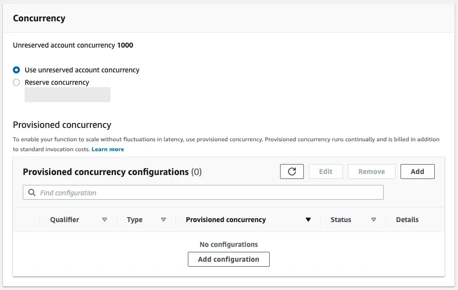 AWS Lambda Concurrency