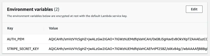 Lambda Environment Variables Encrypted By KMS