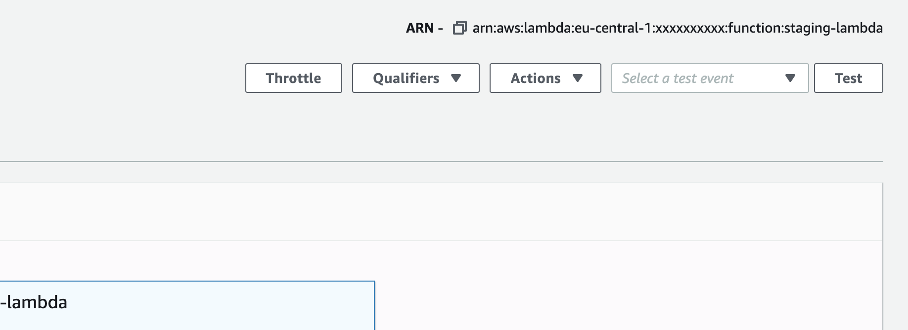 lambda test event