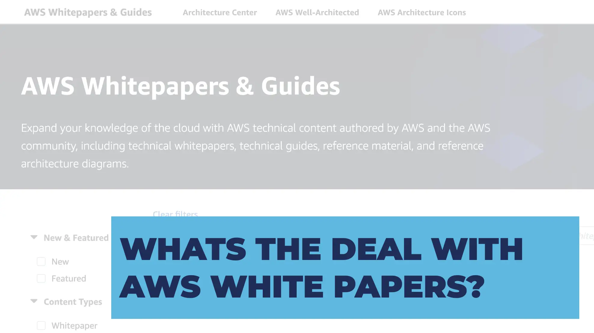 What's the deal with whitepapers?